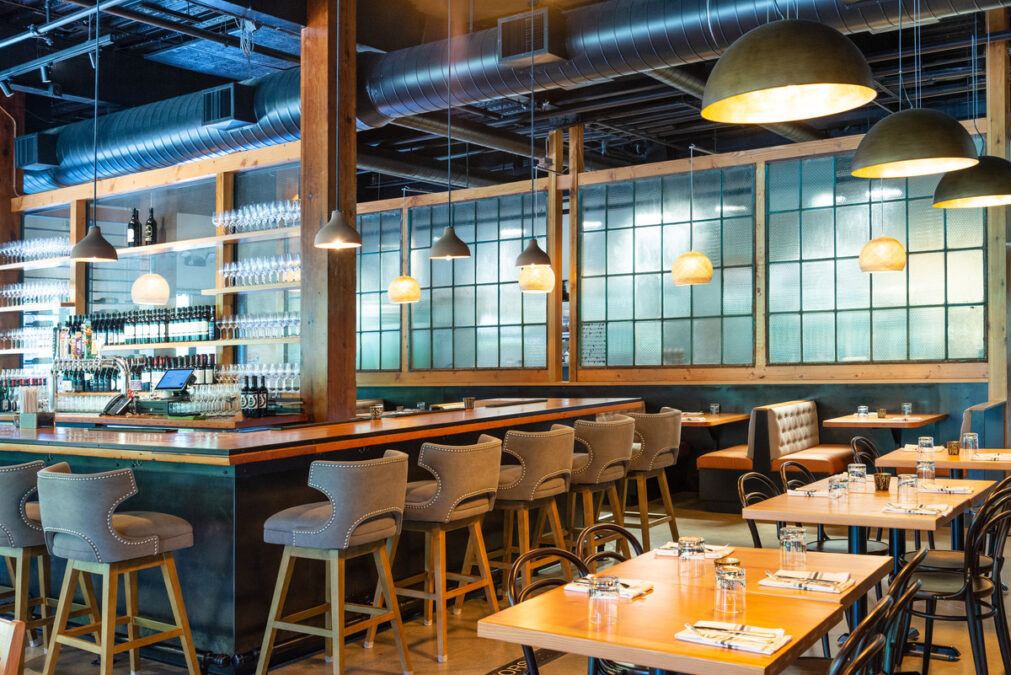 Bar And Booth Seating Reclaimed Warehouse Windows And Reclaimed Timbers